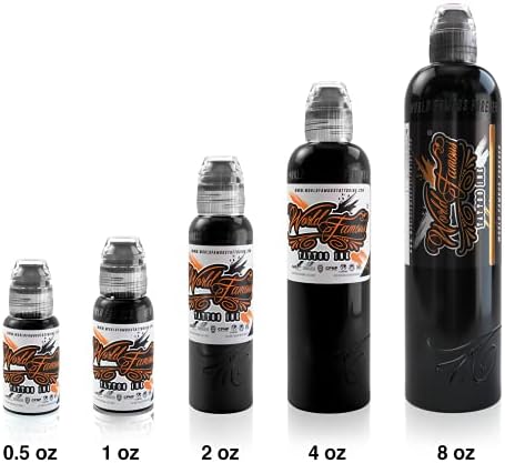 World Famous Tattoo Ink - Poch Monochromatic Tattoo Kit Of 6 Tattoo Ink - Professional Tattoo Ink In Grey & Black Shades - Skin-Safe Permanent Tattooing & Non-Toxic (1 Oz Each)