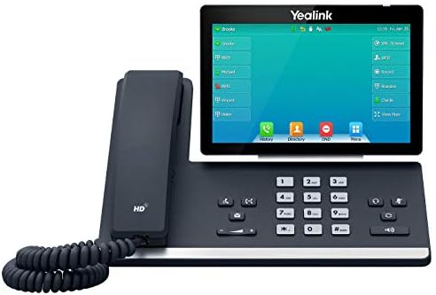 Yealink T57W IP Phone 16 VoIP Accounts. 7-Inch Adjustable Color Touch Screen (Renewed)