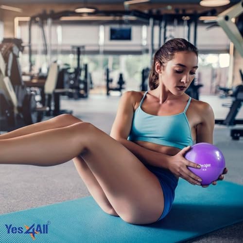 Yes4All Toning Ball - Soft Weighted Medicine Ball Weighted Balls For Fitness Yoga Pilates Ball 2-10lbs With Multi Colors Available