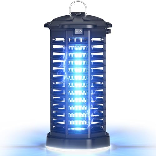 YISSVIC Bug Zapper Outdoor Indoor Waterproof Electric Mosquito Zapper Effective 4200V Plug in for Kitchen Patio Courtyard Garden Camping