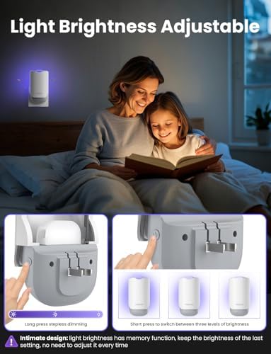 YISSVIC Flying Insect Trap Indoor Plug-in Fruit Fly Trap For Gnat Moth Mosquito Bug Zapper Trap Indoor Kitchen Home