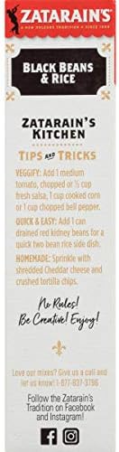 Zatarain's Black Beans And Rice Mix 7 Ounces - Pack Of 4