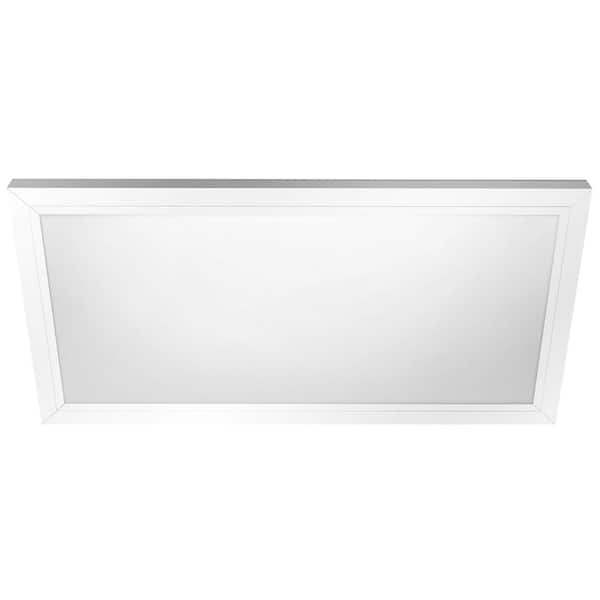 Commercial Electric 1-Pack 1 ft. x 2 ft. 2000 Lumens Dimmable Integrated LED Flat Panel Ceiling Flush Mount Fixture with Selectable 5CCT