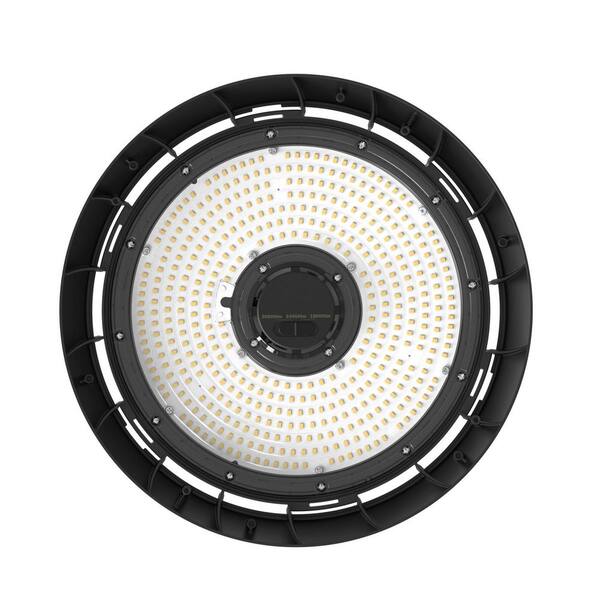 Commercial Electric 1-Pack 14 In. Black Integrated LED Dimmable High Bay Light At 30000 Lumens 5000K Daylight