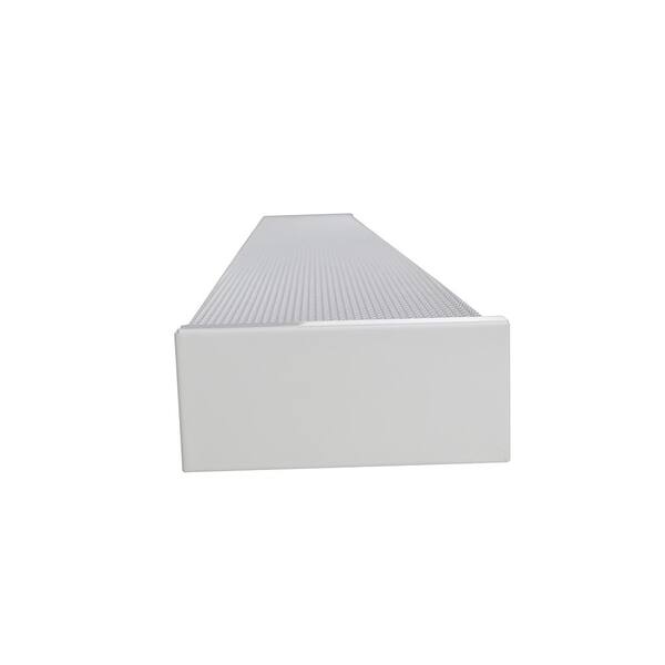 Commercial Electric 1-Pack 4 Ft. 120-Volt 3800 Lumens White Integrated LED Wraparound Light With Prismatic Lens