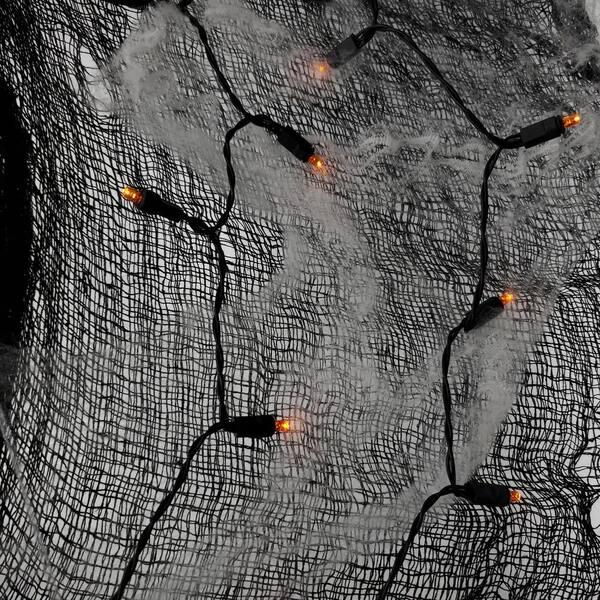 LUMABASE 10 Ft. 25-Light Orange Battery Operated String Lights (Set Of 2)