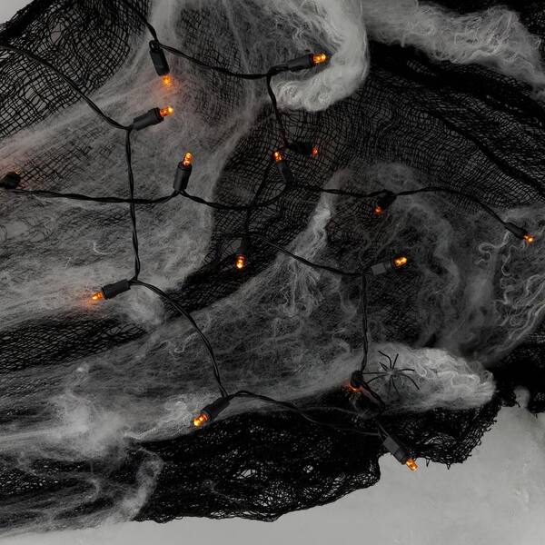 LUMABASE 10 Ft. 25-Light Orange Battery Operated String Lights (Set Of 2)