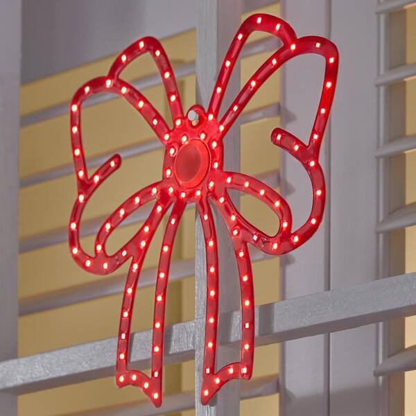 Home Accents Holiday 10 In. Twinkling LED Bows (3-Pack) Y1