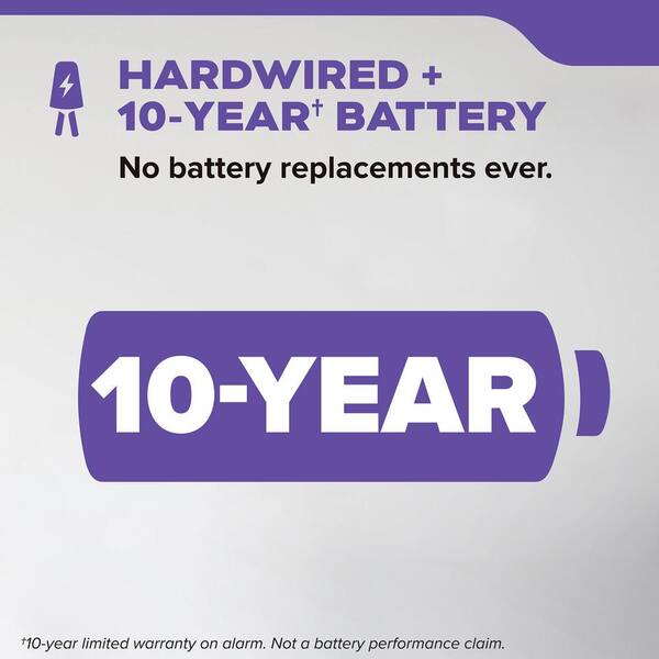 Kidde 10-Year Battery And Hardwired Smoke And Carbon Monoxide Detector Interconnectable And LED Warning Lights 21031544