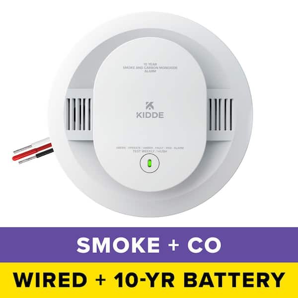 Kidde 10-Year Battery and Hardwired Smoke and Carbon Monoxide Detector Interconnectable and LED Warning Lights 21031544