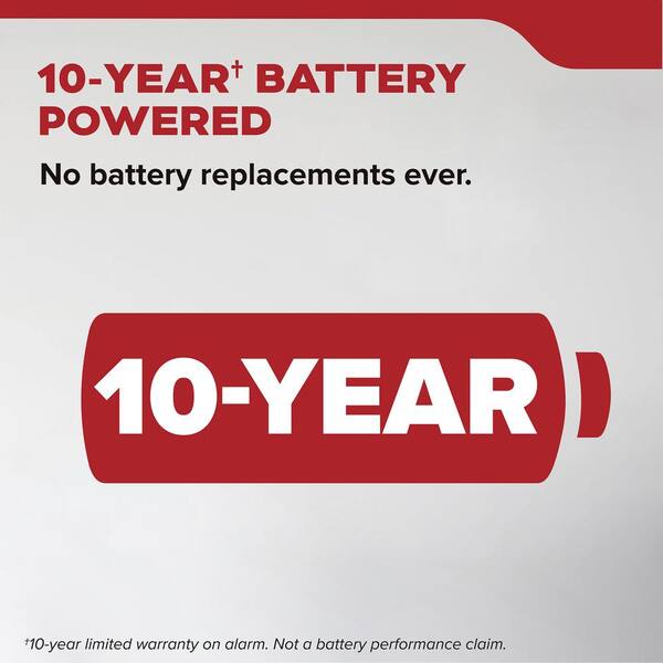 Kidde 10-Year Battery Powered Smoke Detector With Photoelectric Sensor 21031466