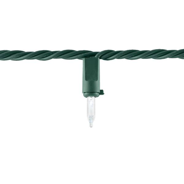 Home Accents Holiday 100 Count Cool White Steady Lit Super Bright Mini LED Lights