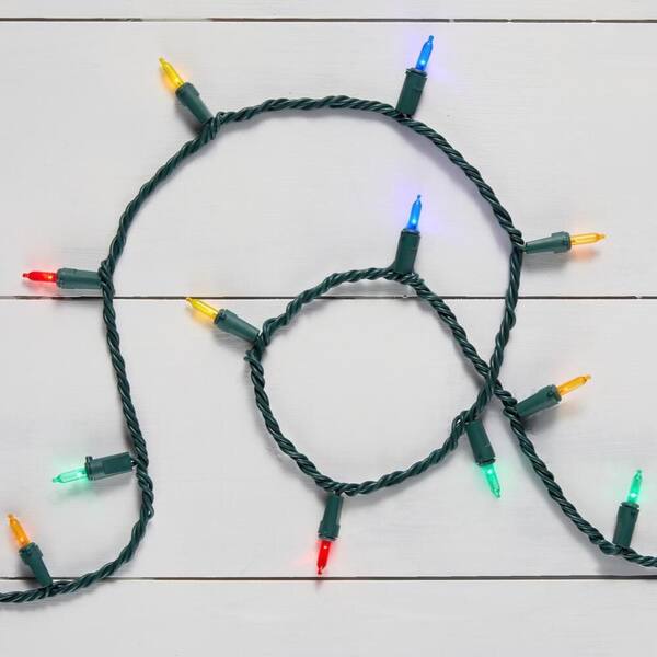 Home Accents Holiday 100 Count Multi-Colored Steady Lit Super Bright Mini LED Lights