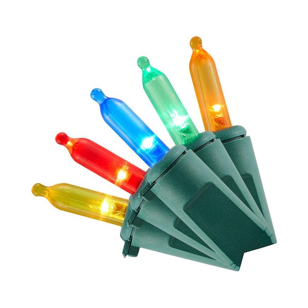 Home Accents Holiday 100 Count Multi-Colored Steady Lit Super Bright Mini LED Lights