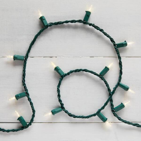 Home Accents Holiday 100 Count Warm White Steady Lit Super Bright Mini LED Lights
