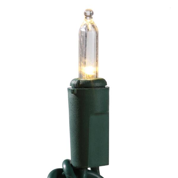 Home Accents Holiday 100 Count Warm White Steady Lit Super Bright Mini LED Lights
