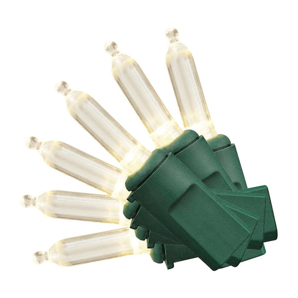 Home Accents Holiday 100 Count Warm White Steady Lit Super Bright Mini LED Lights