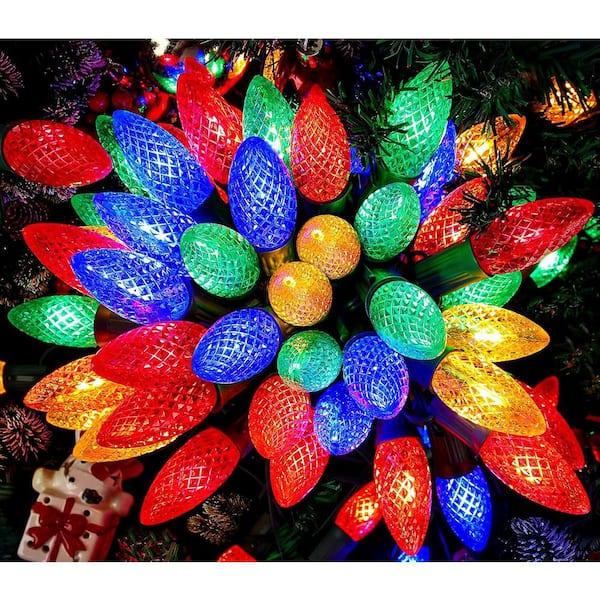 Nordic Hygge 100 ft. 50 LED Indoor Outdoor String Light for House Roof Patio Tree Multicolor