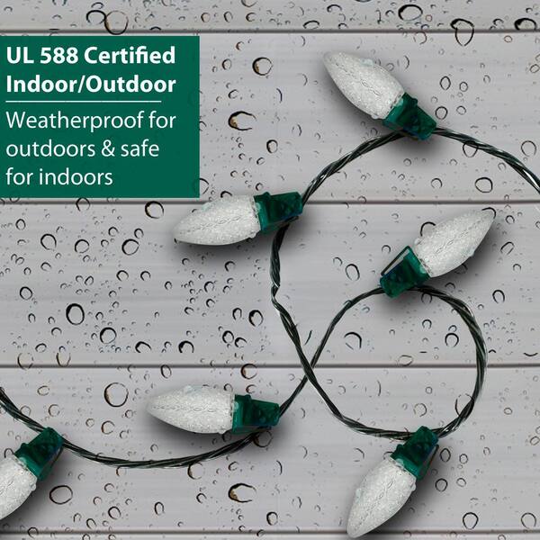 Brite Star 100-Light Faceted C7 LED Multi-Colored-Light Set