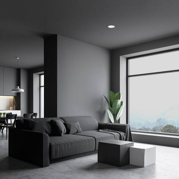 Commercial Electric 11 In. 12.5-Watt Dimmable White Integrated LED 875 Lumens Round Flat Panel Flush Mount Ceiling Light Color Change 5CCT