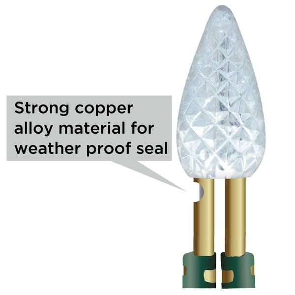 Brite Star 12.33 Ft. 35-Count C6 LED Multi-Color Christmas String Lights