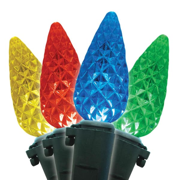 Brite Star 12.33 ft. 35-Count LED C6 Multi Christmas Lights