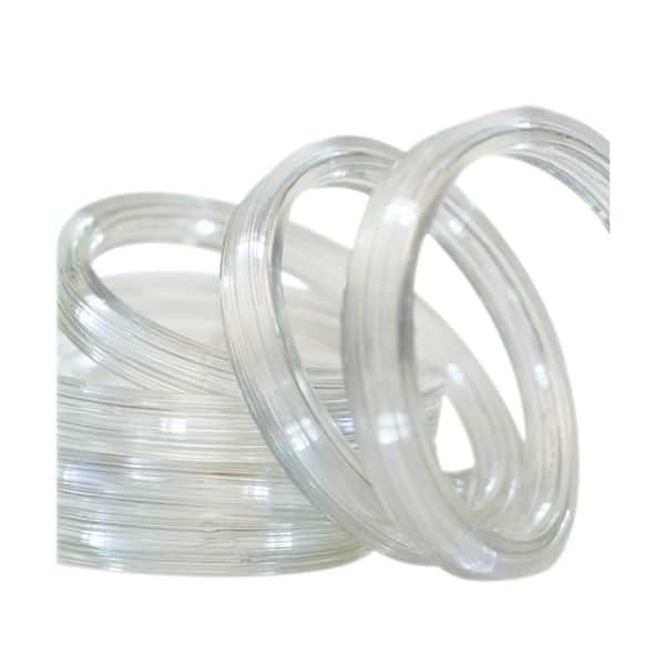 Brite Star 12 ft. 50-Light White LED Flat Rope Light