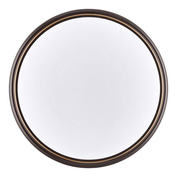 Commercial Electric 12 In. Light Brushed Nickel And Oil-Rubbed Bronze Adjustable CCT Integrated LED Flush Mount With Interchangeable Trim