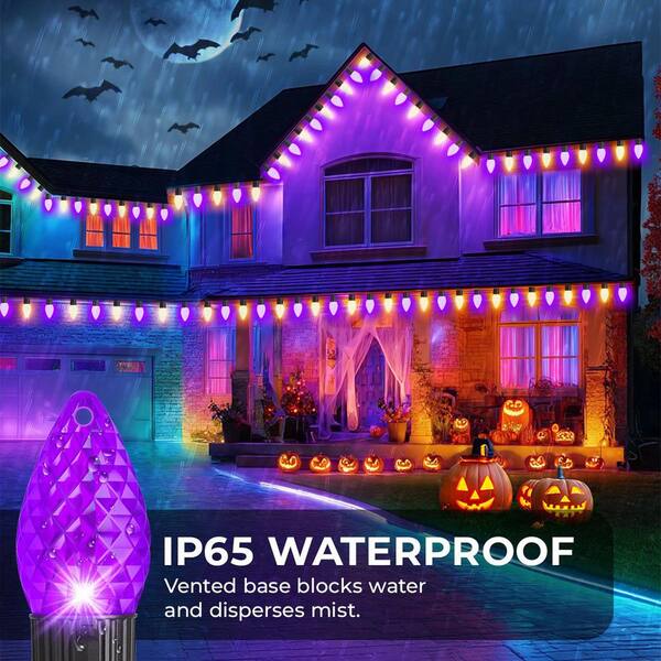 AVATAR CONTROLS 132Ft Smart String Lights 200 LED DIY Extendable C9 Color Changing APP Remote Controlled Timer Waterproof Programmable