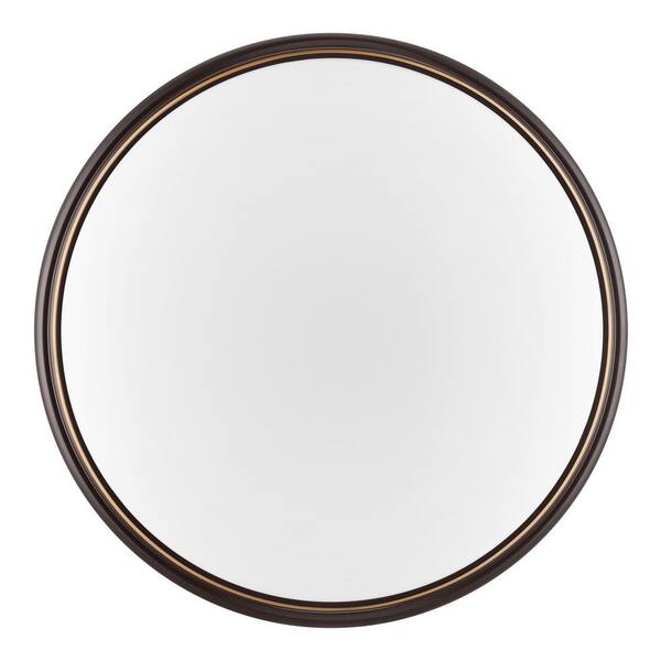 Commercial Electric 14 In. Light Brushed Nickel And Oil-Rubbed Bronze Adjustable CCT Integrated LED Flush Mount With Interchangeable Trim