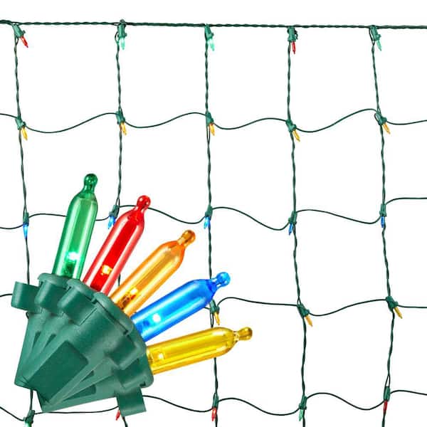 Home Accents Holiday 150 Count Multi-Colored Mini LED Net Lights