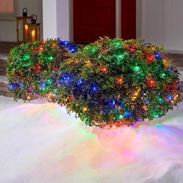 Home Accents Holiday 150 Count Multi-Colored Steady Lit Mini LED Net Lights