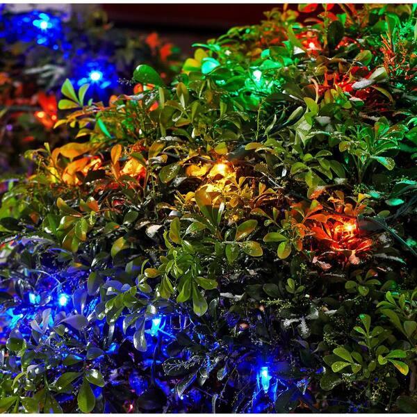 Home Accents Holiday 150 Count Multi-Colored Steady Lit Mini LED Net Lights