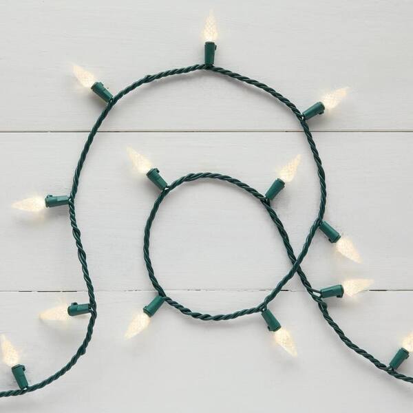 Home Accents Holiday 150 Count Warm White Faceted C6 LED Lights