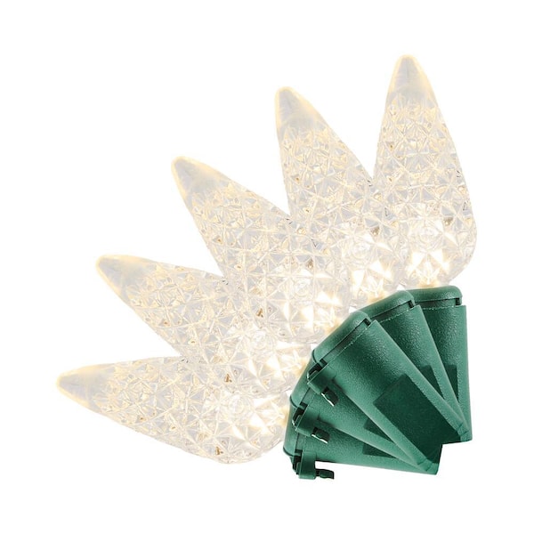 Home Accents Holiday 150 Count Warm White Faceted C6 LED Lights