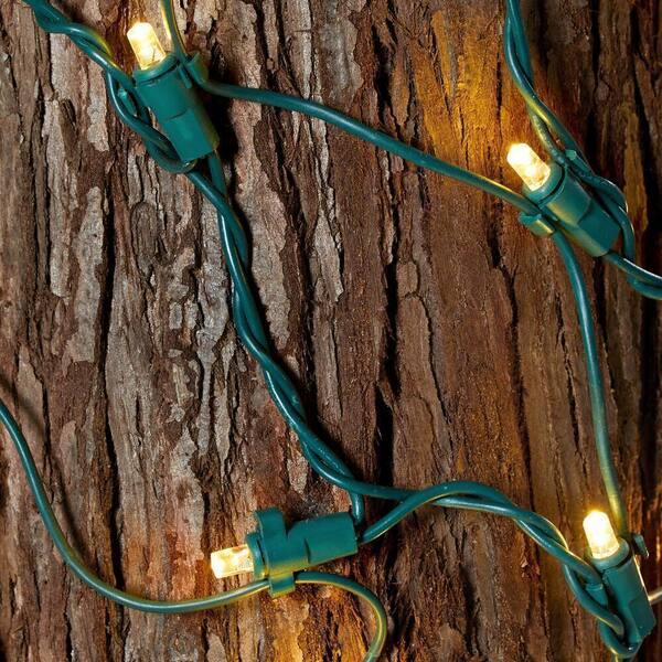 Home Accents Holiday 150 Count Warm White Ribbon Concave LED Net Lights