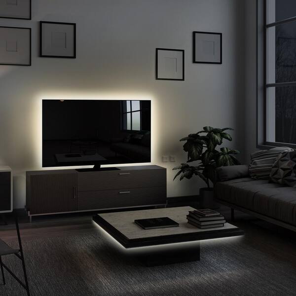 Commercial Electric 16 Ft. Plug-In/Hardwire Cuttable/Linkable Dimmable Integrated LED 3000K Indoor Under Cabinet Tape Strip Light