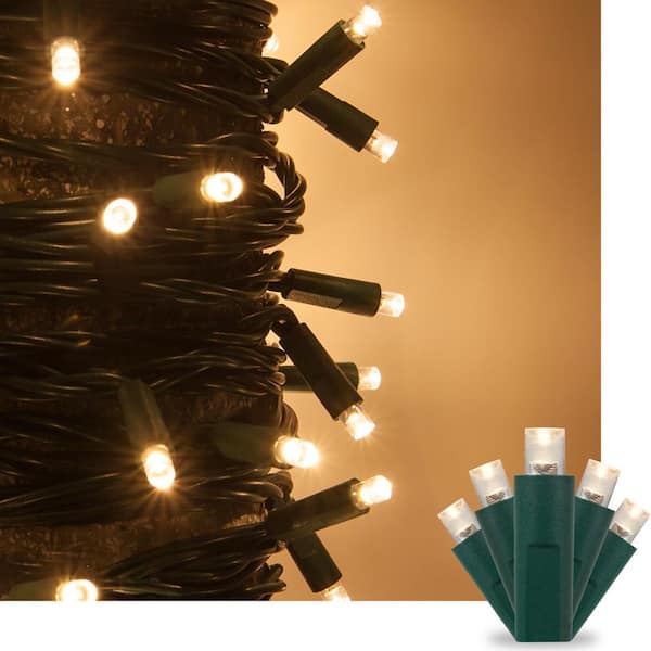 17 ft. 50-Light Warm White 5 mm LED Mini Light Set