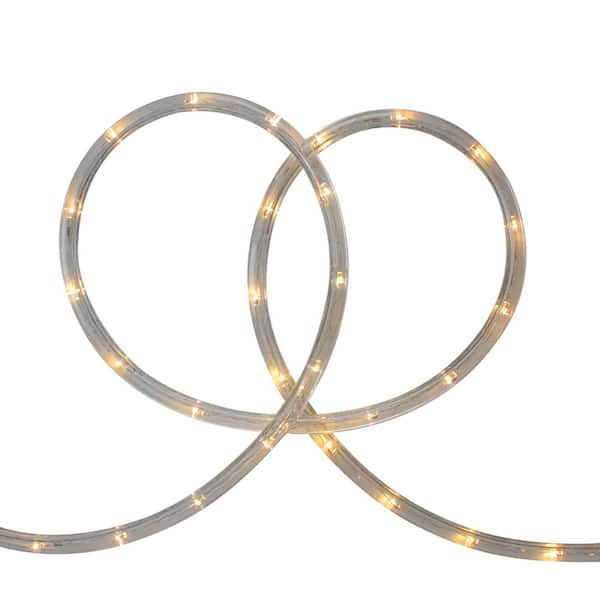 Northlight 18 ft. Warm White LED Indoor/Outdoor Christmas Rope Lights with 2 in. Bulb Spacing