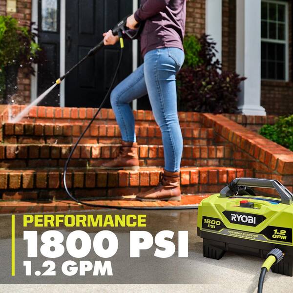 RYOBI 1800 PSI 1.2 GPM Cold Water Corded Electric Pressure Washer