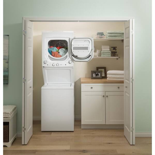 GE 2.3 Cu. Ft. Washer 4.4 Cu. Ft. Electric Dryer Combo In White