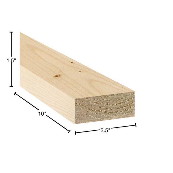 Unbranded 2 In. X 4 In. X 10 Ft. #2 Premium Grade SPF Dimensional Lumber