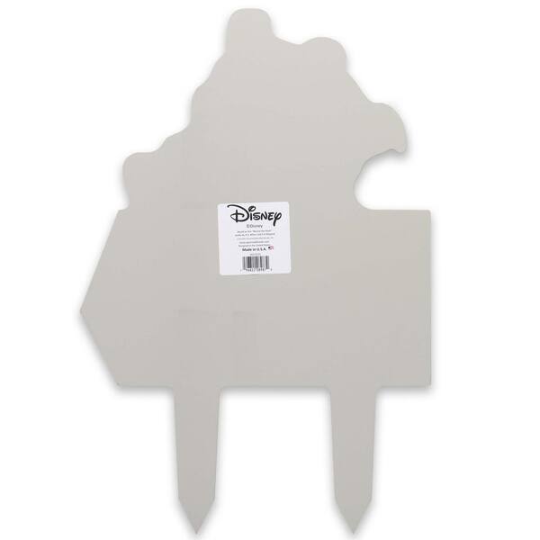 Disney 20 In. Yard Stake Tan Weather-Resistant Metal Pooh Hundred Acre Wood