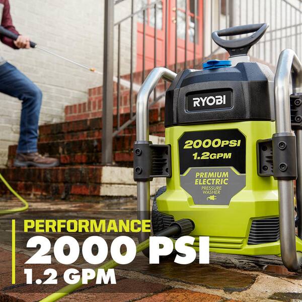 RYOBI 2000 PSI 1.2 GPM Cold Water Corded Electric Pressure Washer