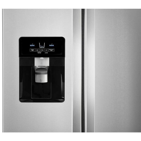 Whirlpool 21.4 Cu. Ft. Side By Side Refrigerator In Fingerprint Resistant Stainless Finish