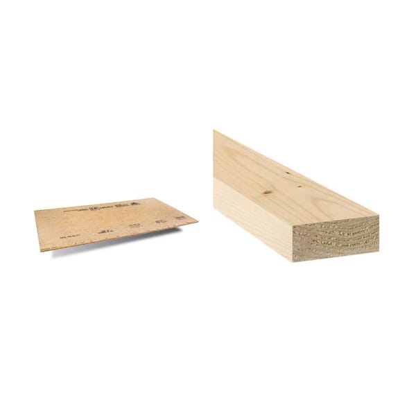 23/32 in. 4 ft. x 8 ft. OSB Sub-Floor and 2 in. x 4 in. x 96 in. #2 Premium Grade KD-HT Stud Combo