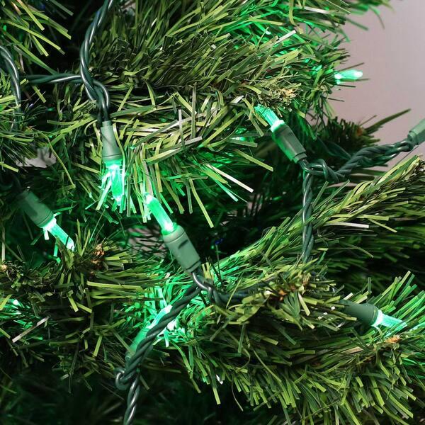 Sunnydaze 23 Ft. 70-Count Holiday Decor Green M6 Smooth LED String Lights