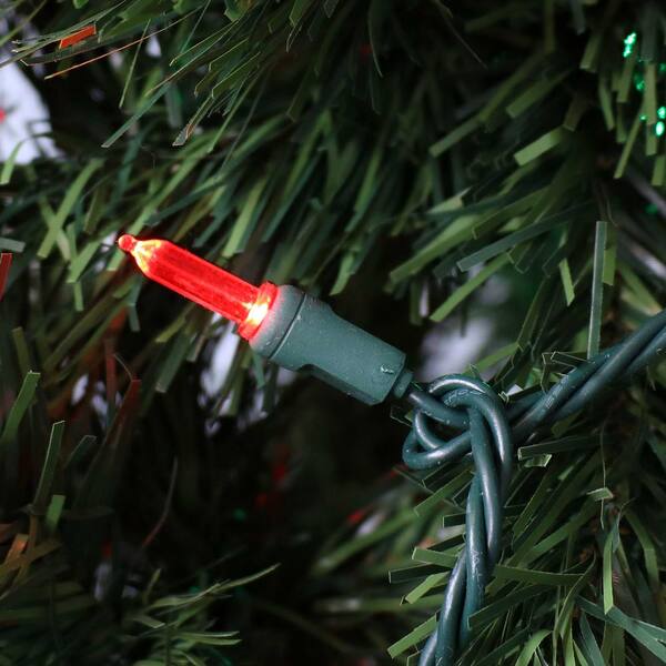 Sunnydaze 23 Ft. 70-Count Holiday Decor Red M6 Smooth LED String Lights