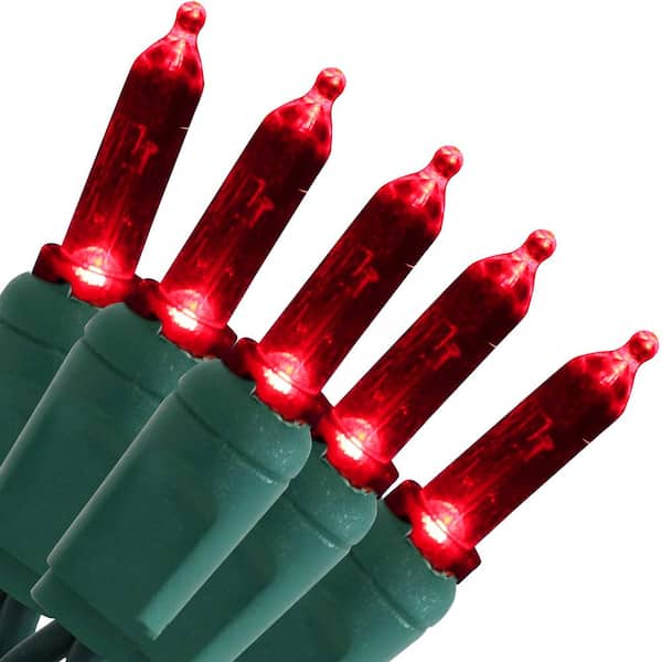 Sunnydaze 23 ft. 70-Count Holiday Decor Red M6 Smooth LED String Lights