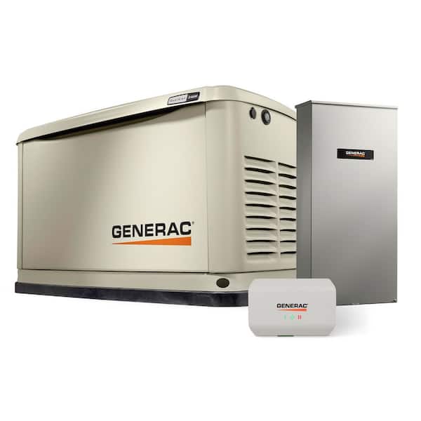 Generac 24 000 Watt Dual Fuel Home Standby Generator with Smart Home Monitoring 200-AMP Transfer Switch and HVAC Energy Manager